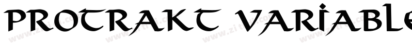 Protrakt Variable Bo字体转换